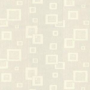 56 sq. ft. Floating Squares Paintable White Wallpaper