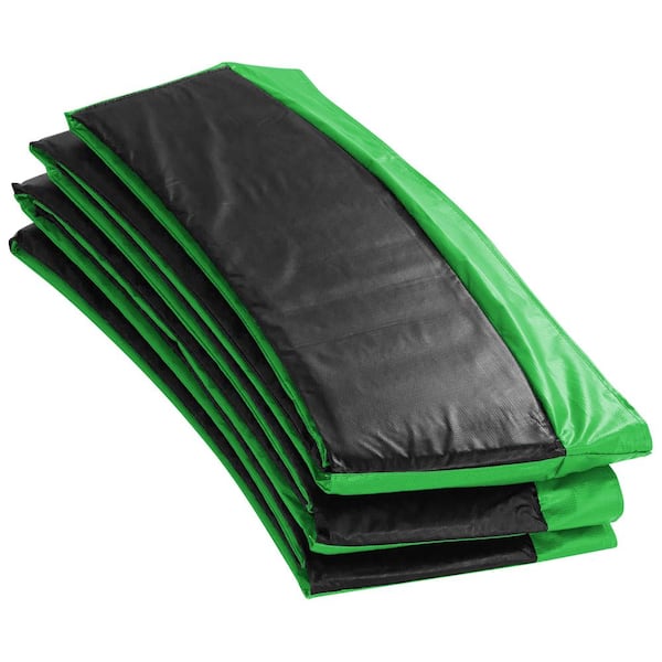 Upper Bounce Machrus Skytric 11ft. Round Trampoline Safety Pad Trampoline Spring Cover for Round Trampolines, Black/Green