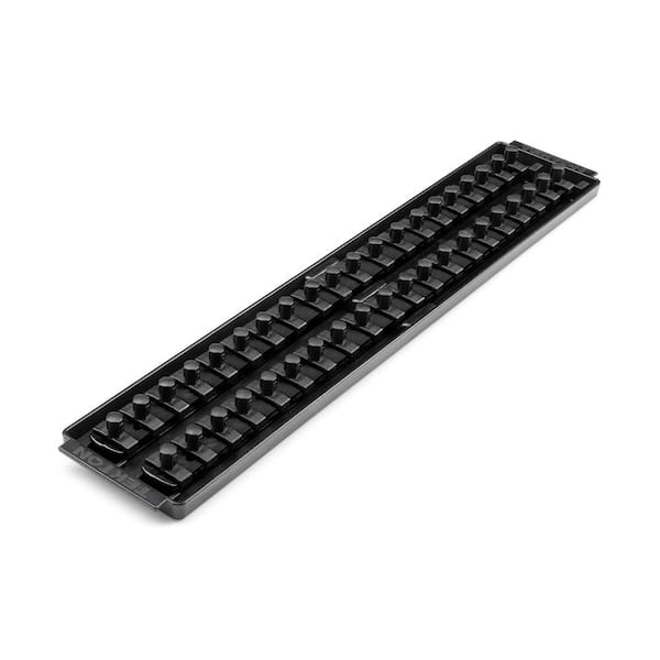 TEKTON 3/8 in. Drive 2-Rail Socket Organizer Set, Black (40-Tool)
