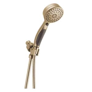 ActivTouch 9-Spray 3-5/8 in. Single Wall Mount Handheld Shower Head in Champagne Bronze