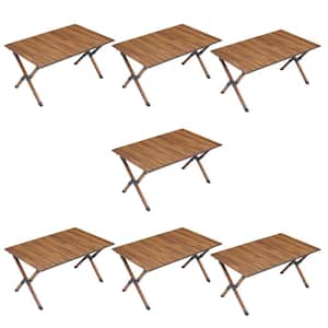 ITOPFOX Outdoor Folding Table with Lightweight Aluminum Roll