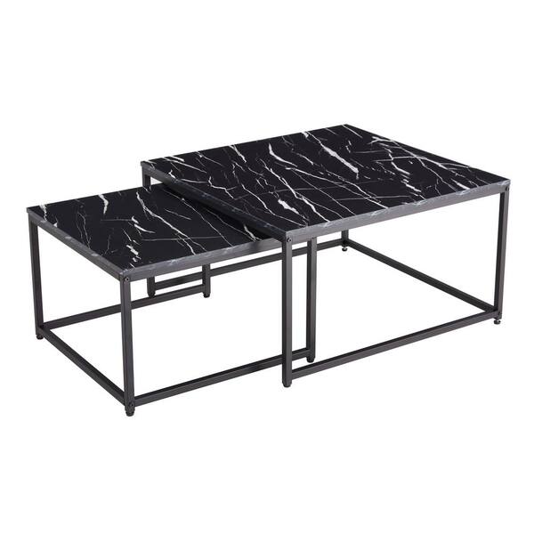 Progressive Furniture East Bay 長方形エンドテーブル ブラック 買物代行 イーサプライ サイドテーブル ベッド