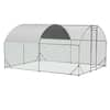 Thanaddo 10 ft. x 13 ft. Galvanized Large Metal Walk-in Chicken Coop ...