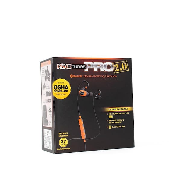 ISOtunes PRO 2.0 Bluetooth Hearing Protection Earbuds, 27 dB Noise