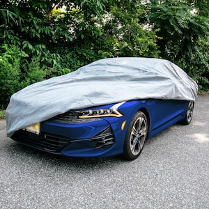 190 in. x 70 in. x 47 in. Large Non-Woven Water Resistant Exterior Sedan Car Cover