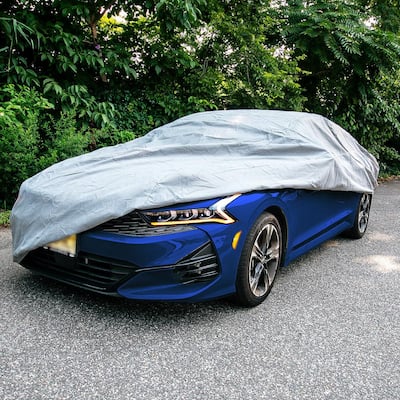 210 in. x 70 in. x 47 in. X-LARGE Non-Woven Water Resistant Exterior Sedan Car Cover