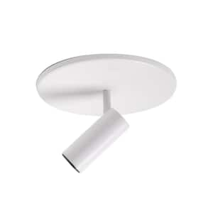 Downey 2 in. 1 Light 4-Watt White Integrated LED Semi-Flush Mount