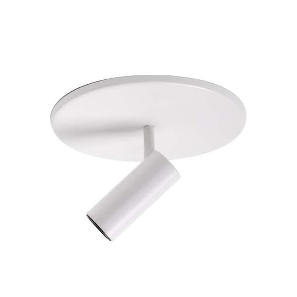 KUZCO Downey 2 in. 1 Light 4-Watt White Integrated LED Semi-Flush Mount