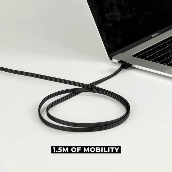  Rolling Square inCharge XL 6-in-1 Multi Charging Cable,  Portable USB and USB-C Cable with 100W Ultra-Fast Charging Power, 1  Ft/0.3m, Urban Black : Cell Phones & Accessories