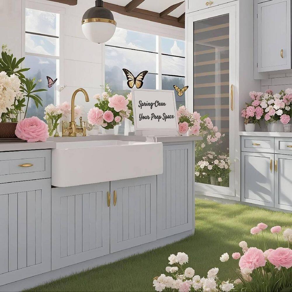 White Fireclay Farmhouse Single Bowl Kitchen Sink
