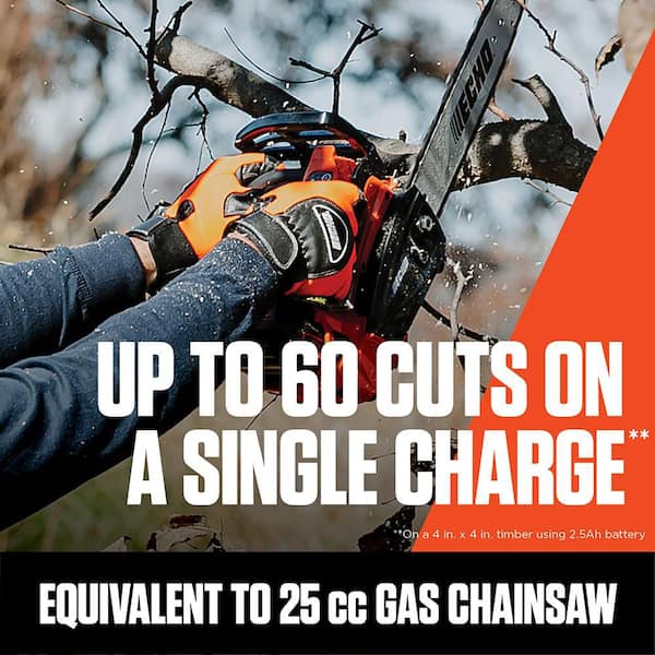 56V 12 in. X Series Cordless Battery Top Handle Arborist Professional-Grade Chainsaw w/ 2.5Ah Battery and Rapid Charger