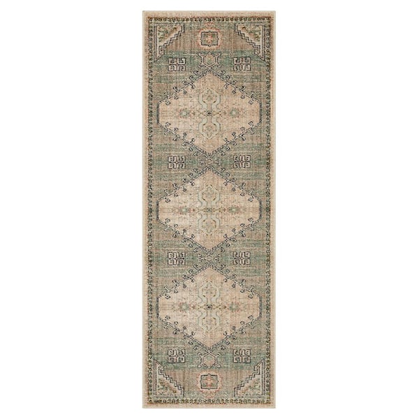 Ravenna Jade 2 ft. 4 in. x 7 ft. Indoor Runner Rug