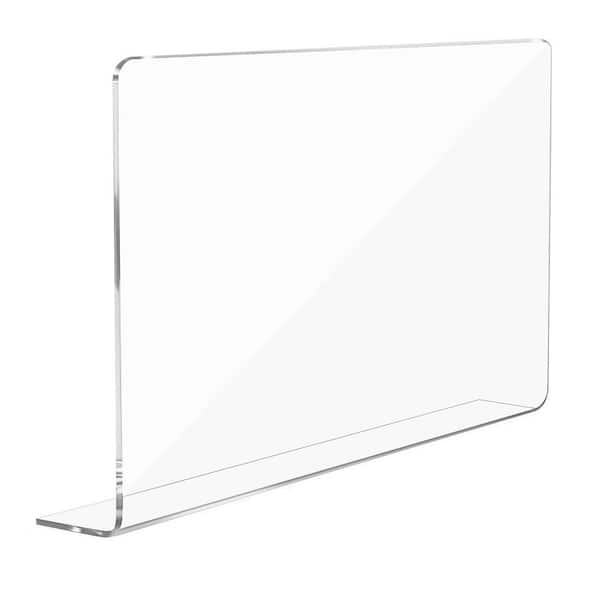 15.74 x 8.26 in. Acrylic Sink Splash Guard, Transparent Anti-Splashing Water Barrier for Kitchen & Bathroom Sink