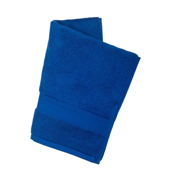 Cobalt Blue 100 Cotton Bath Towel Set, Royal Blue Bathroom Towel Set