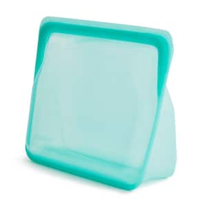 56 oz. Stand-Up Mid Silicon Food Storage Bag in Aqua