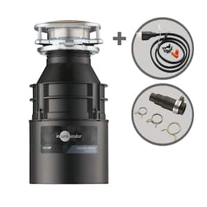 Badger 700, 3/4 HP Continuous Feed Kitchen Garbage Disposal with Power Cord and Dishwasher Connector, Badger Series