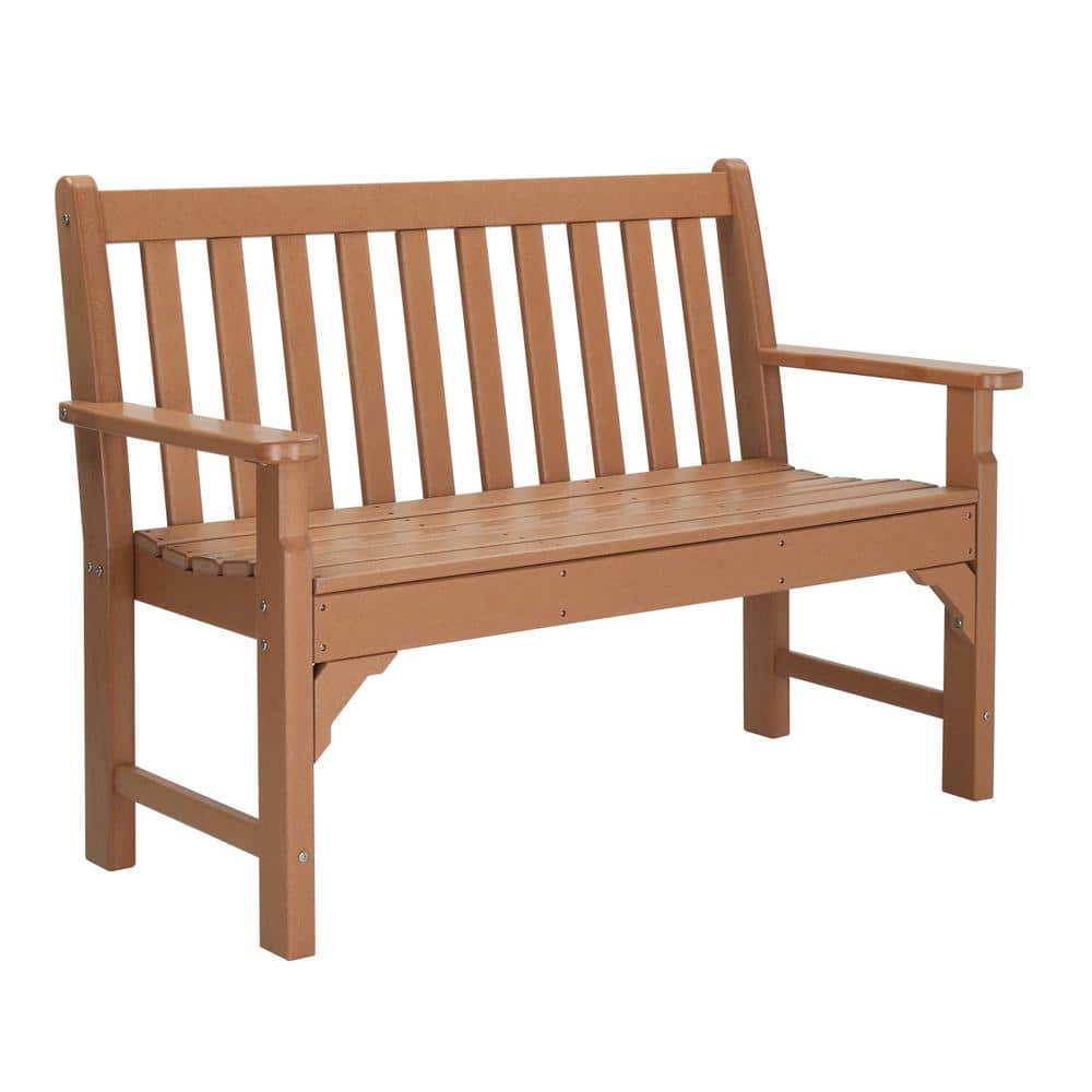 Karl home 2-Person 49 in. Plastic Outdoor Bench 503190977812
