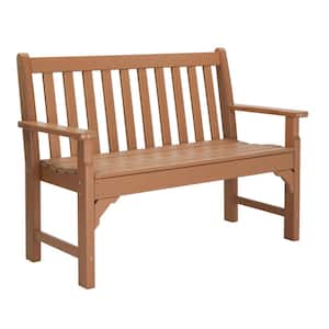 2-Person 49 in. Plastic Outdoor Bench