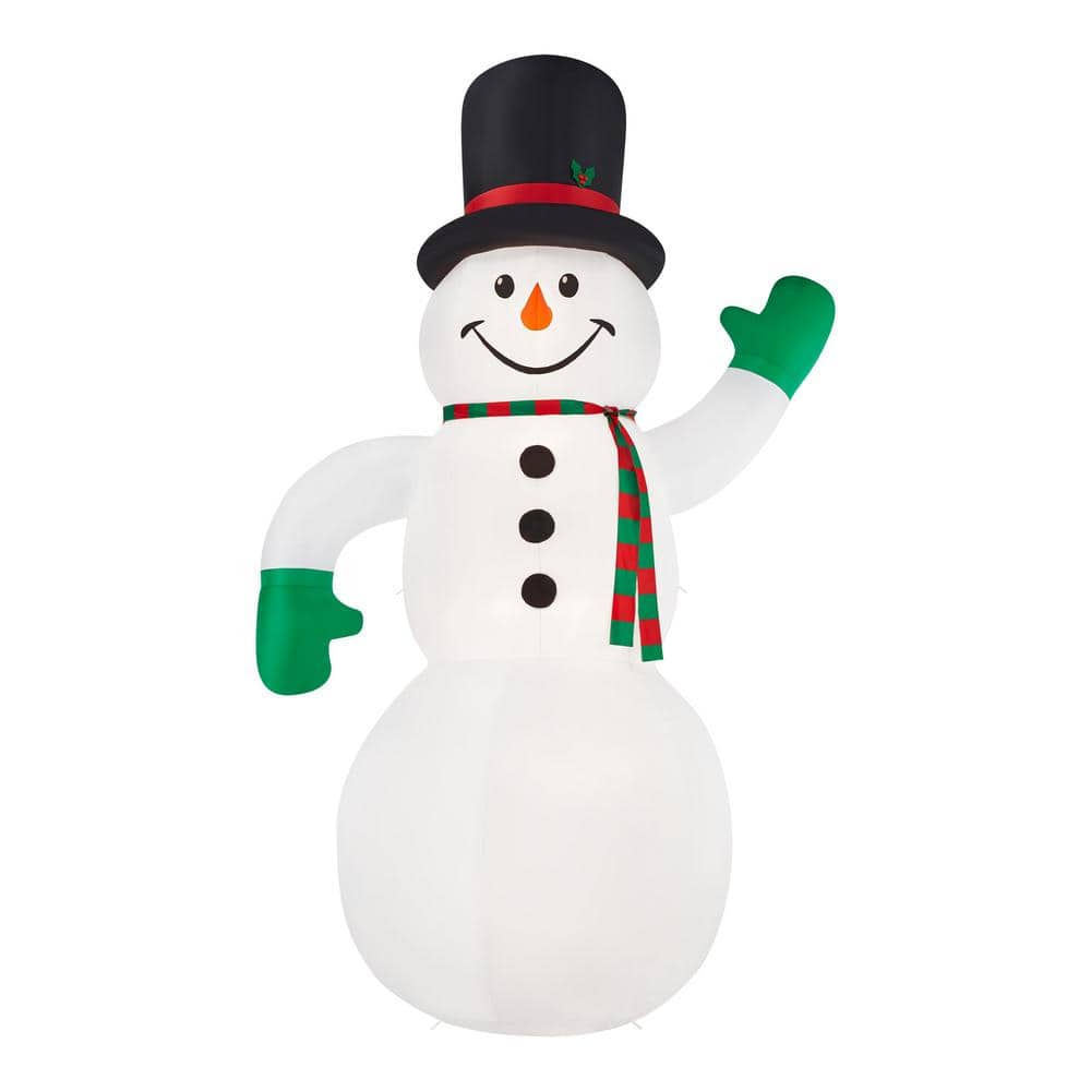 Home Accents Holiday 20 ft. Snowman Holiday Inflatable 22GM81051 - The Home Depot