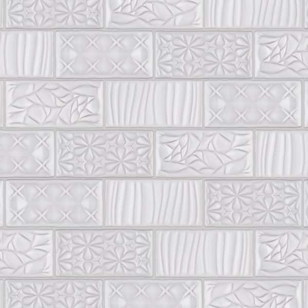 Merola Tile Antic Sensations Milk 3 in. x 6 in. Ceramic Wall Tile (4.16 sq. ft./Case)