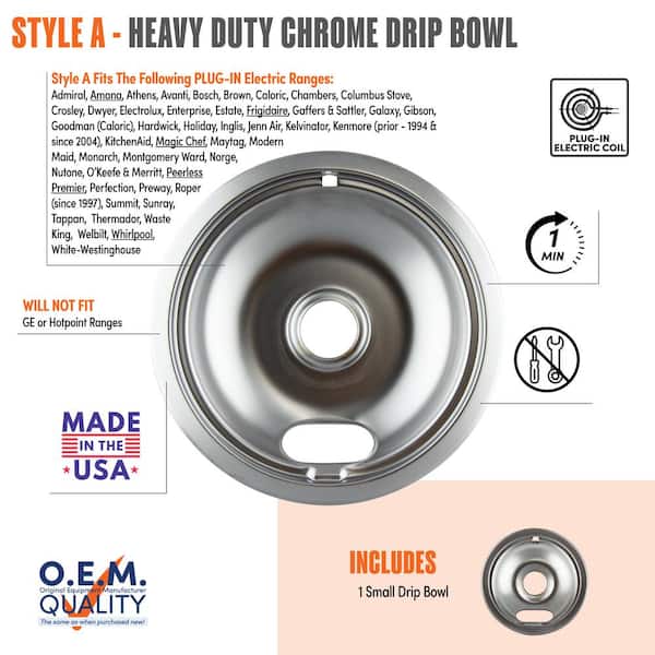 Amazon.com: Range Kleen 1-Piece Drip Pan, Style K fits