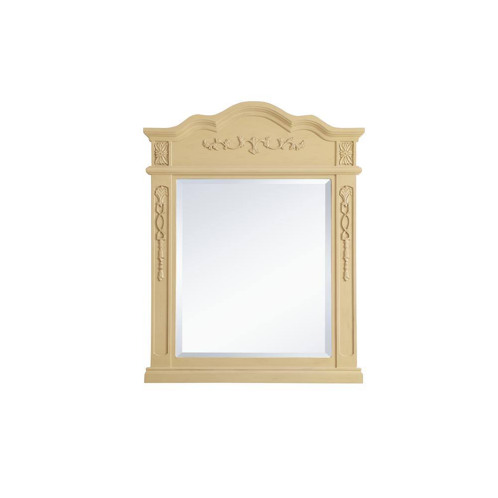 Medium Rectangle Grey Contemporary Mirror (36 in. H x 27 in. W)