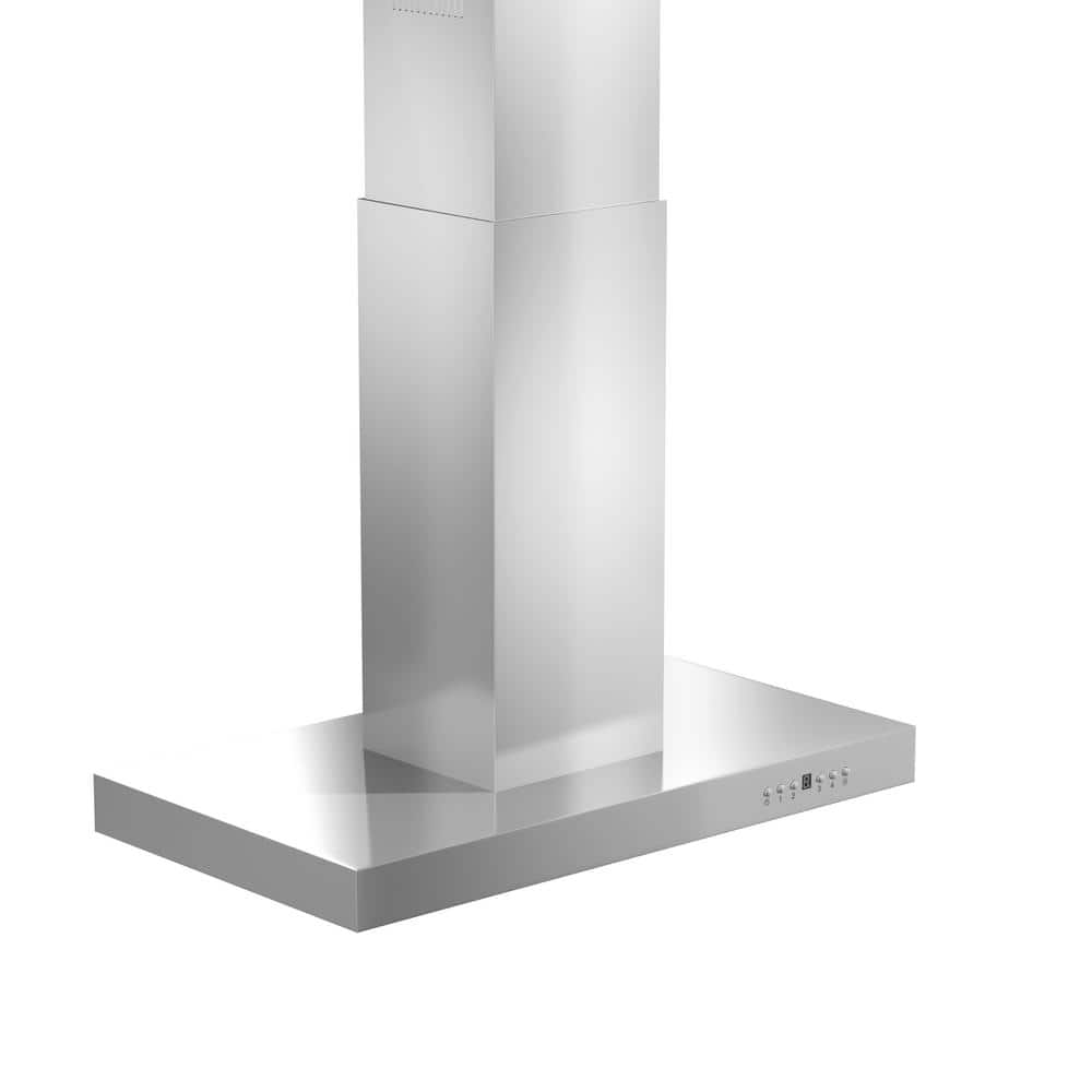 48-Inch Stainless Steel Convertible Island Mount Range Hood