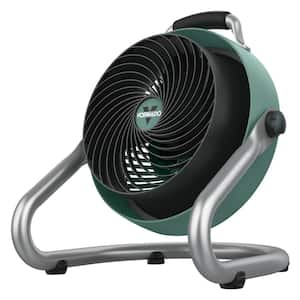 293HD 10.75 in. Large Heavy-Duty Floor Fan, High-Velocity Air Circulator Shop Fan, Green