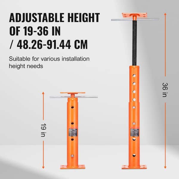 SKYSHALO House Floor Jack 19 in. -36 in. Height Range 18000 lbs
