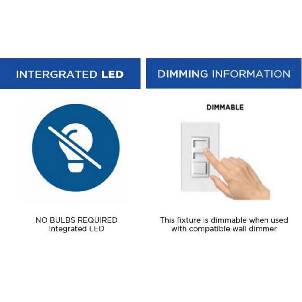 Brushed Nickel Modern LED Flush Mount with Acrylic Shade