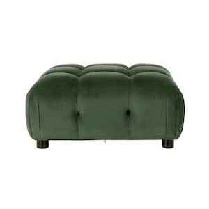Lismore Forest Green Tufted Ottoman