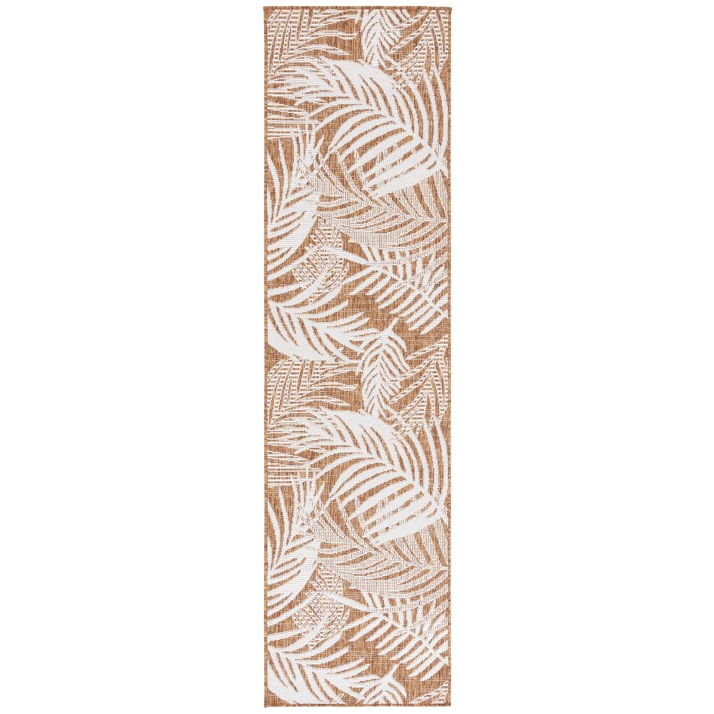 Beach House Brown/Ivory 2 ft. x 8 ft. Oversized Tropical Indoor/Outdoor Runner Rug price history on PriceWatchPro