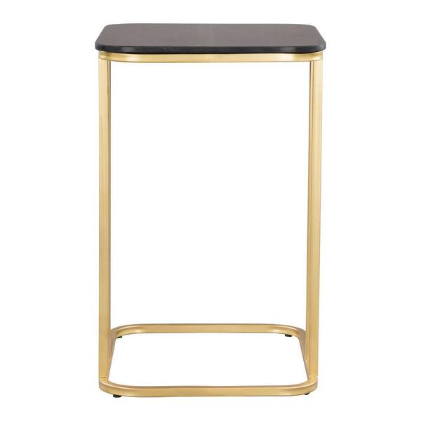 gold c side table