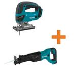 18V LXT Lithium-Ion Cordless Jigsaw (Tool-Only) with 18V LXT Lithium-Ion Cordless Reciprocating Saw (Tool-Only)