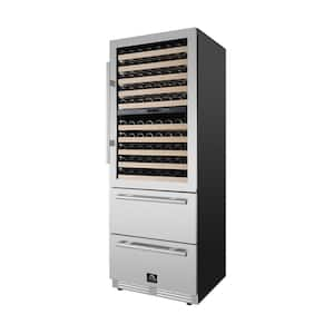 Celano 30 in. Dual Zone Beverage and Wine Cooler in Stainless Steel