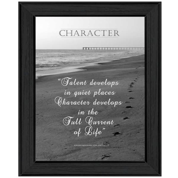 HomeRoots Charlie Character 1-Piece Framed Wall Art 19 in. x 15 in.