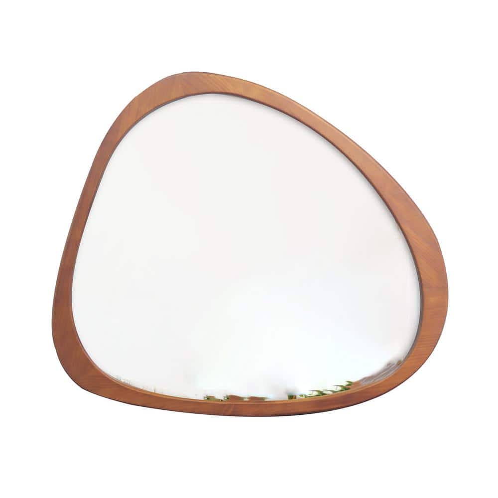 45 in. W x 39 in. H Novalty Framed Wall Bathroom Vanity Mirror in Brown, So