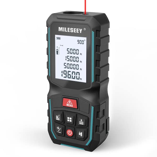 G2 200 ft. Laser Distance Measuring Tool, 0.06 Inch Accuracy, Distance, Area, Volume, Pythagoras, Digital Angle