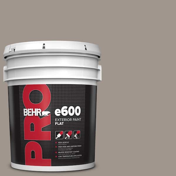 BEHR PRO 5 gal. #PPF-31 Pebbled Path Flat Exterior Paint