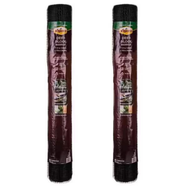 7 ft. x 100 ft. Polypropylene Deer Block Netting, UV Treated (2-Pack)