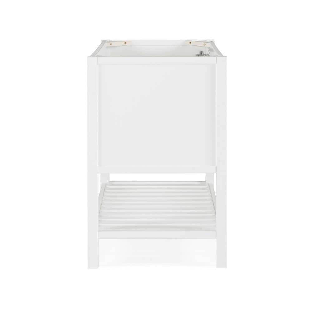 Bennet 36" White Pine Freestanding Vanity Cabinet with Shelf