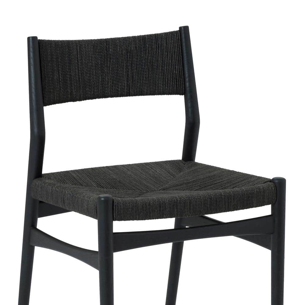 Natural Oak Round Dining Set with Paper Cord Seats