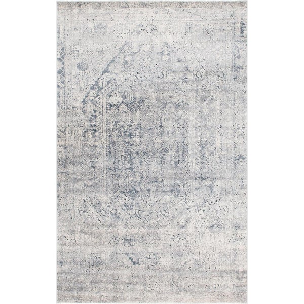 Unique Loom Chateau Quincy Gray 6' 0 x 9' 0 Area Rug 3142149 - The Home ...