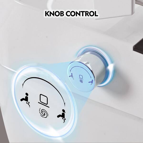 Virubi Elongated Smart Toilet Bidet with Dual Flush & Foot Sensor