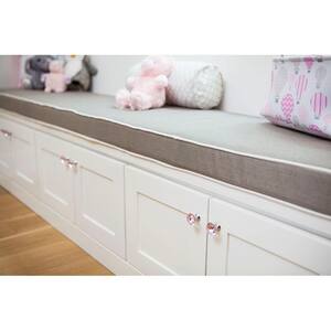 Nina 1-3/8 in. Chrome with Pink Crystal Cabinet Knob