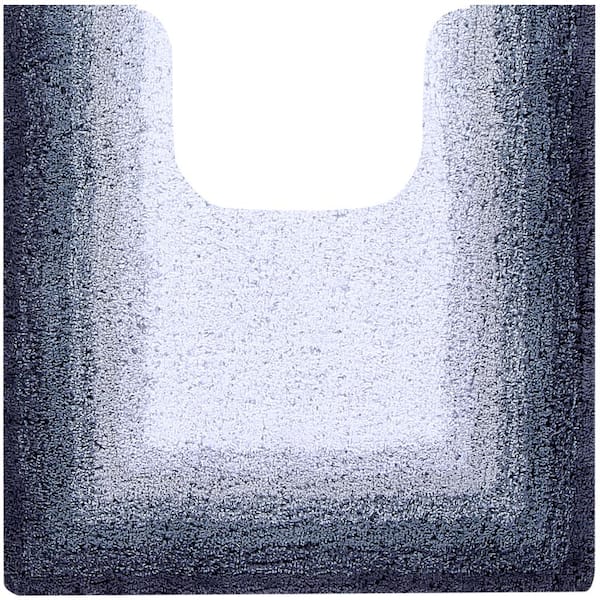 Better Trends Torrent Collection Gray 20 in. x 20 in. Contour 100% Cotton Tufted Bath Rug