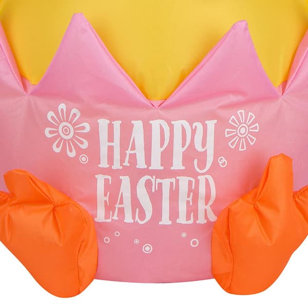 National Tree Company 20 in. Inflatable Happy Easter Chick GE9