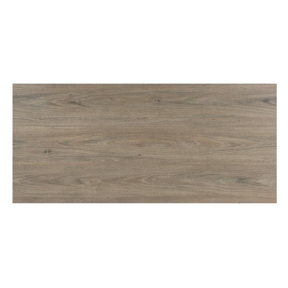Antiqued Gray Oak Rectangular Wood Coffee Table, 48"