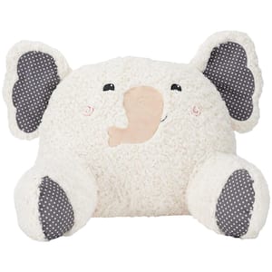 Plush lines Ivory Animal 16 in. x 21 in. Throw Pillow