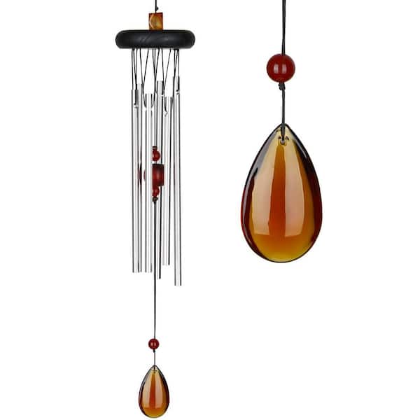 WOODSTOCK CHIMES Signature Collection, Woodstock Chakra Chime, 17 in. Amber Wind Chime